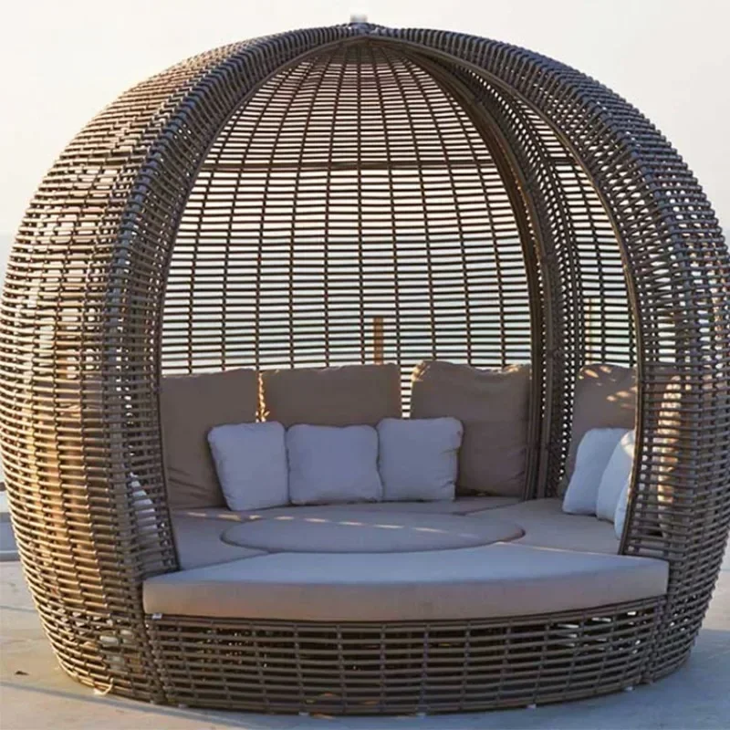 

5 Star Hotel furniture bubble family party garden rattan lounge chair outdoor Hot sales