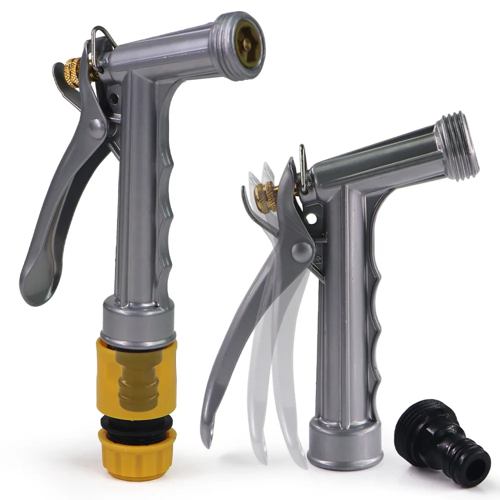 

3/4 "металлический водяной пистолет высокого давления, многоугольное распыление для мойки автомобилей, садовый поливочный шланг, быстроразъемный спринклер