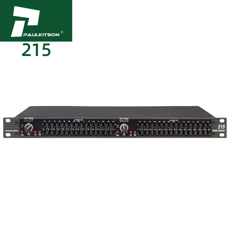 Professional Audio Equalizer 215 High Quality Metal XLR Stereo Pairing Active 220V/110V Sound Equalizer Wholesale