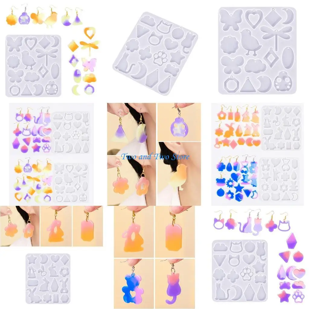 

HX6F форма для сережек с изображением животных, геометрическая форма для сережек для любителей рукоделия