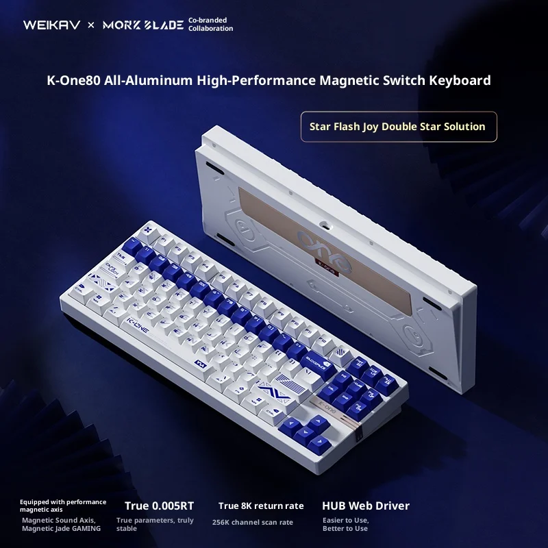 

Vika K-One80 Mechanical Keyboard High-End Esports Magnetic Axis Rgb Wired Low Latency 8k Gaming Backlit Mechanical Keyboard