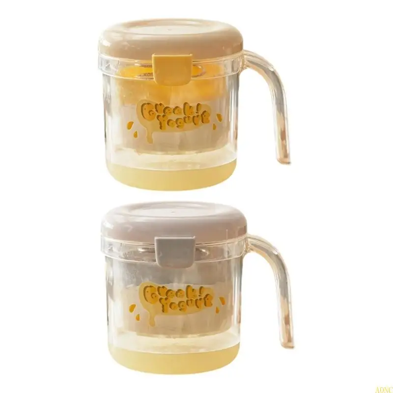 A0NC 재사용 가능한 요거트 필터링 두꺼운 크림 요구르트 메이커 주방 도구 요거트 디저트 치즈 요거트 스트레이너 부엌