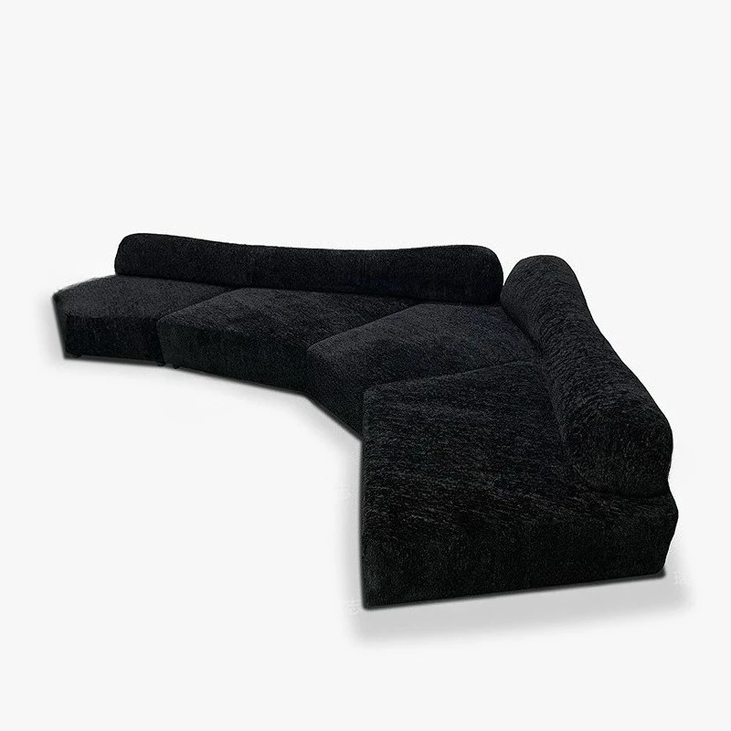 Rock-Sofa, Raupenstoff, minimalistisches Internet-Promi-Designer-Wohnzimmer, großes flaches Modul, Tofu-Blocksofa