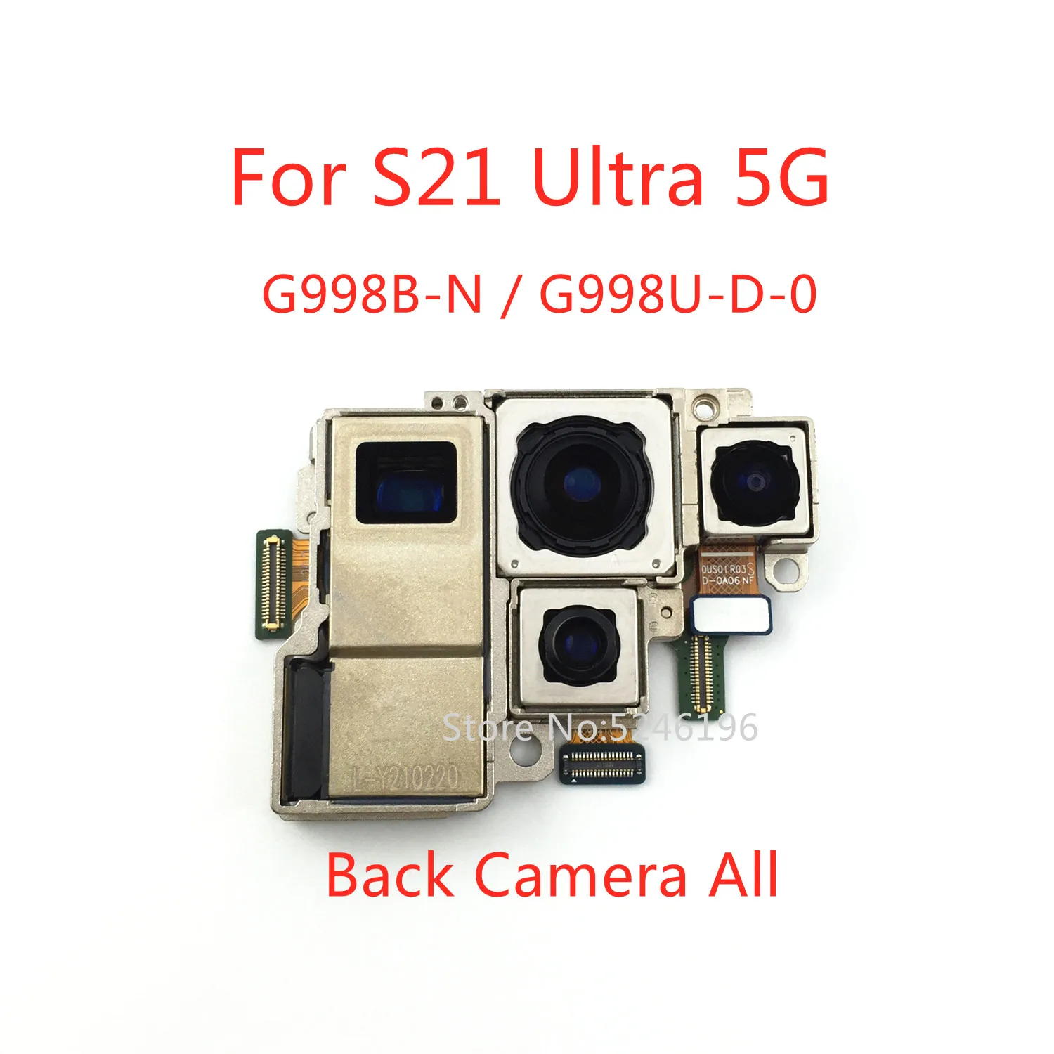 1pcs Back Big Main Rear Camera Front Camera Module For Samsung Galaxy S21 Ultra 5G G998B G988N S21 Ultra 5G G998U G9980 Replace