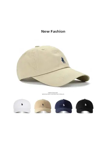 Unisex Baseball Cap Fashion Women's Hats Cotton Dad Polo Embroidery Cap Casual Men's Baseball Caps Soft Breathable Golf Sun Cap