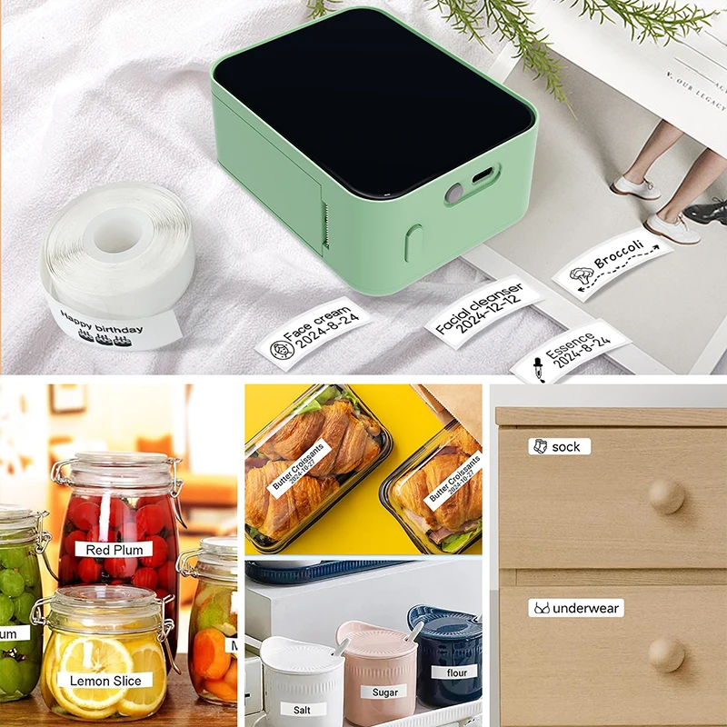 Marklife P15 طابعة حرارية للملصقات سماعة لاسلكية تعمل بالبلوتوث صانع الملصقات مماثلة Niimbot D11 D110 طابعة صغيرة لاصق ملصق