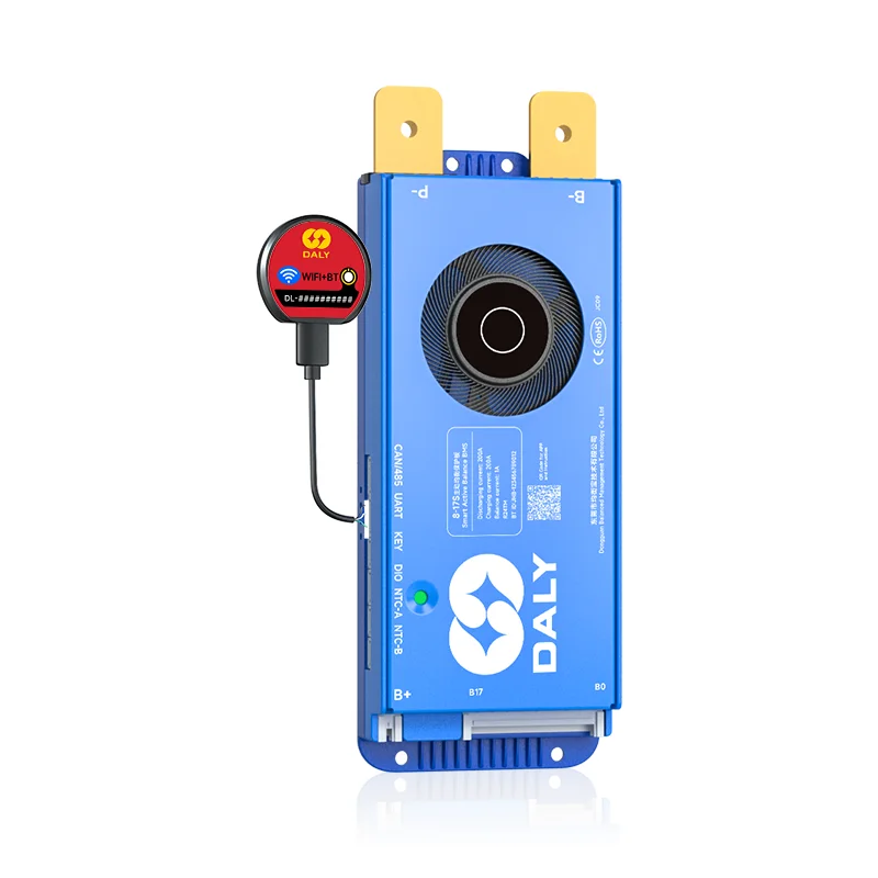 DALY Smart BMS 16S 48V Lifepo4 8S 24V Bilanciamento attivo BMS 1A Bilanciamento 100A 150A 200A 250A per Lifepo4 Li-Ion CAN batteria 18650