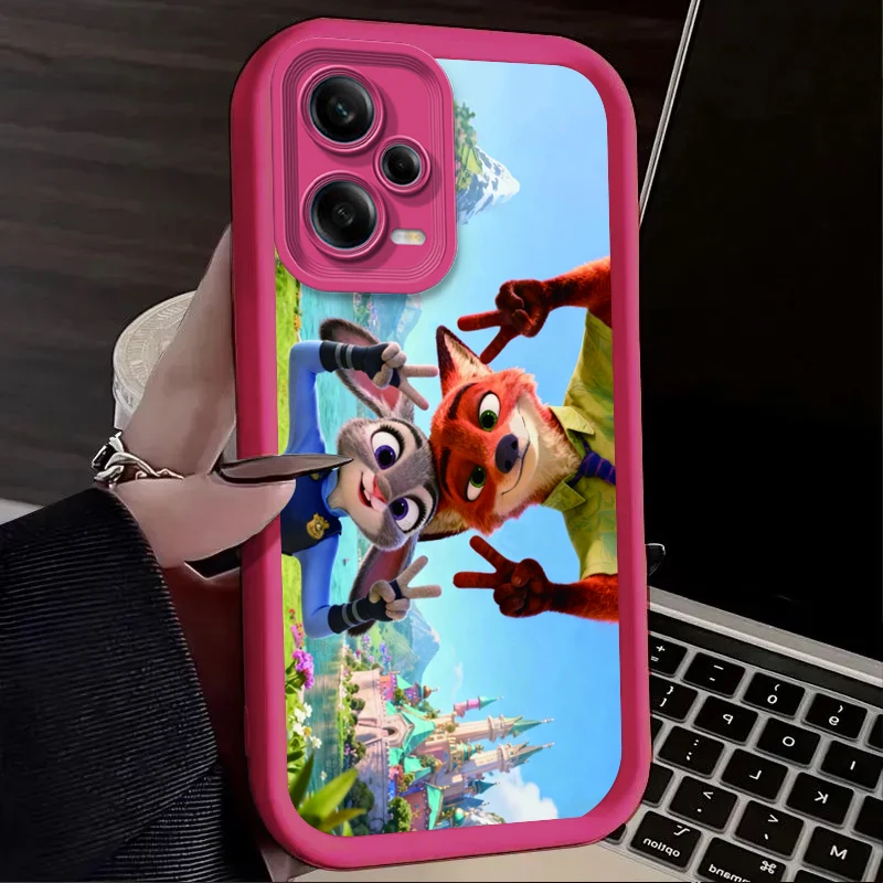 Zootopia Judy Hopps Nick حافظة لهاتف Xiaomi Redmi A5 A4 A3 A3X A2 A1 Plus 13X Redmi K80 Ultra K70 K70E K60 K60E K50 K40 K40S K30