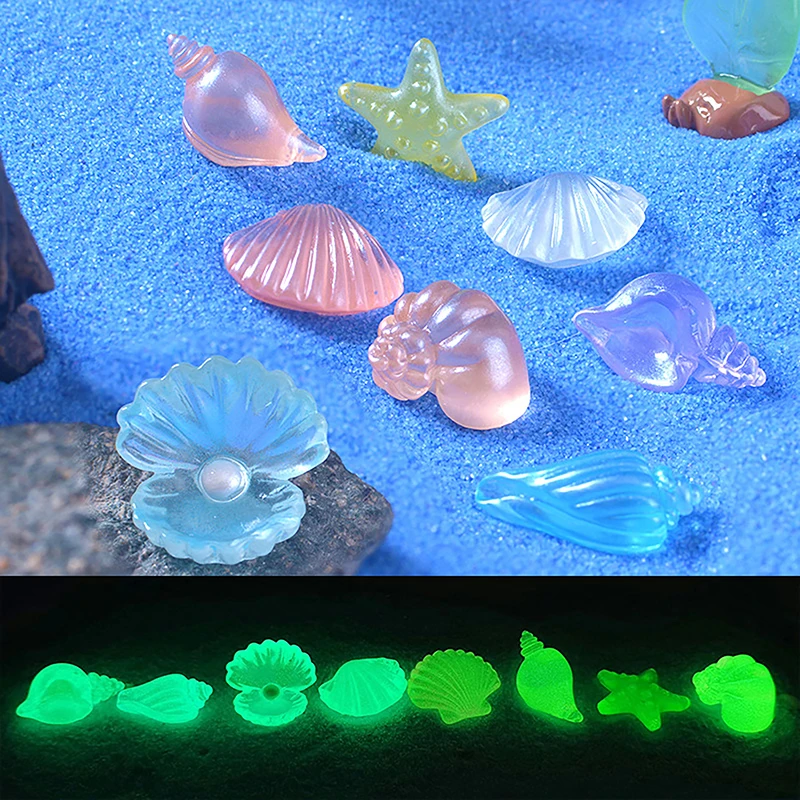 Mini Shell ConchTrees Micro Landscape Ornament Landscape Resin Crafts Fish Tank Decorative Ornaments Aquarium Decorations