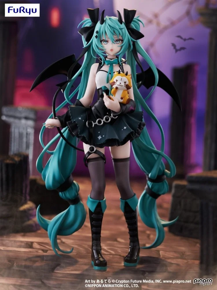 Pre Sale Genuine Furyu Anime Toy Hatsune Miku Devil Raccoon Japanese Edition Model Collection Desktop Ornament Toy