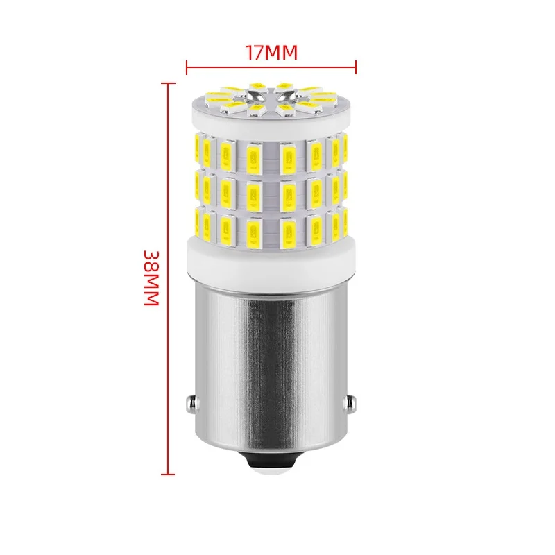 1 szt. 1156 BA15S P21W LED 1157 BAY15D P21/5W 57SMD 3014 oświetlenie samochodowe kierunkowskaz i światła hamowania lampa samochodowa 12V 24V żarówki