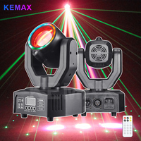 KEMAX 32W Party Light RGBW 4in1 Mini Beam Moving Head DJ Lights DMX512 Lyre LED Disco Stage Effect Projector For Nightclub
