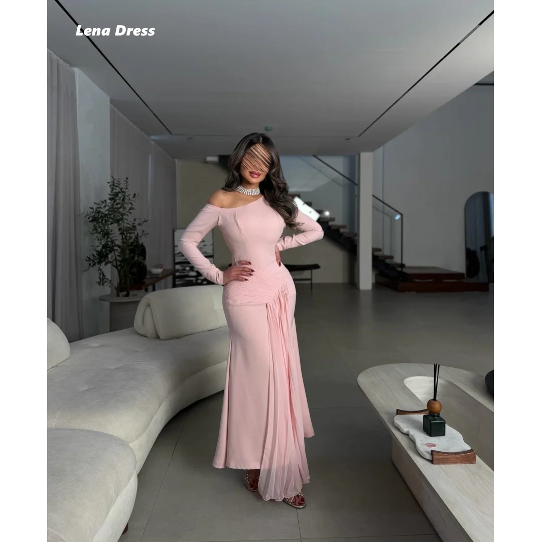 

Элегантные вечерние платья Lena Pink для женщин, роскошные женские вечерние платья для особых случаев, индивидуальные бальные платья для выпускного вечера