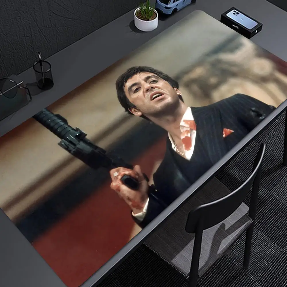 Scarface 1983 F-Film Mouse Pad Pc Gamer Computer Table Xxl Mouse Pad 70x40cm Gaming Accessories Desk Mat Keyboard Mousepad Cabin