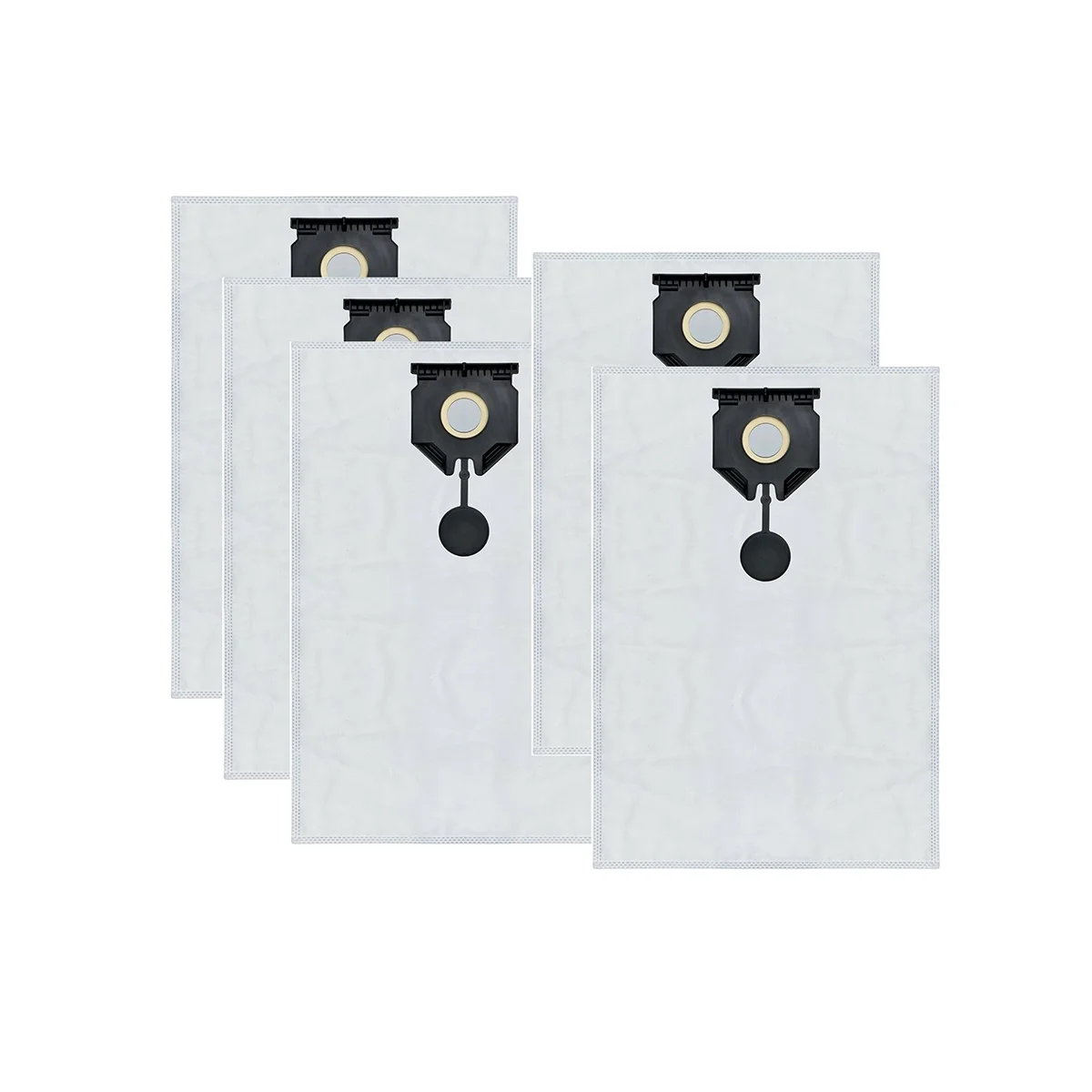 ถุงกรองถุงหูรูดสูง5ชิ้นสำหรับ Karcher 2.889-154.0 NT อะไหล่เครื่องดูดฝุ่นทดแทน30L 30/1