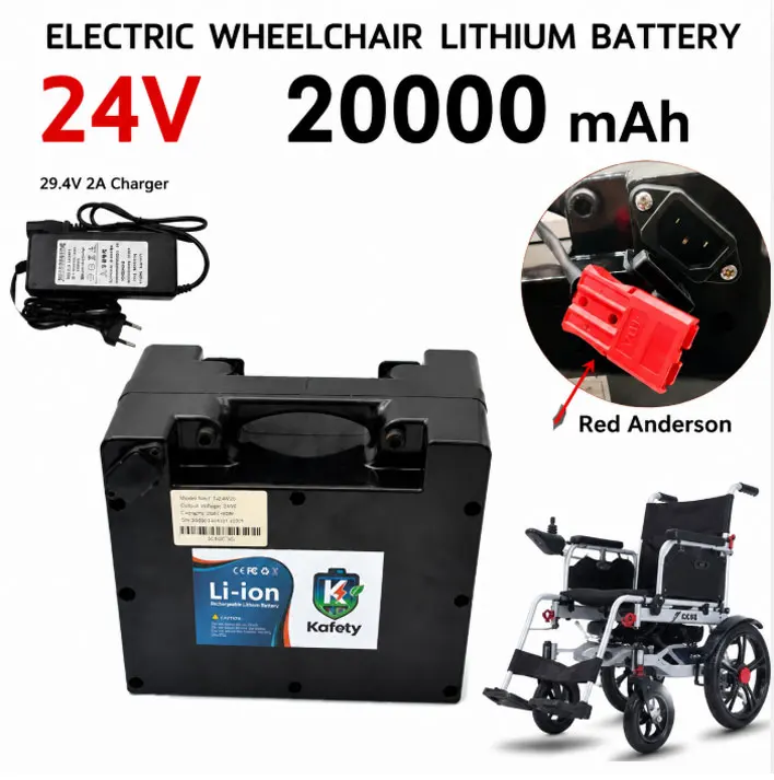 Image of 24V 20Ah LiFePO4 Spezialbatterie für Elektrorollstühle, 25,6V Universal, 8000 Zyklen, Lager in Polen, schnelle Lieferung in 3-7 Tagen, EU-Lokallager