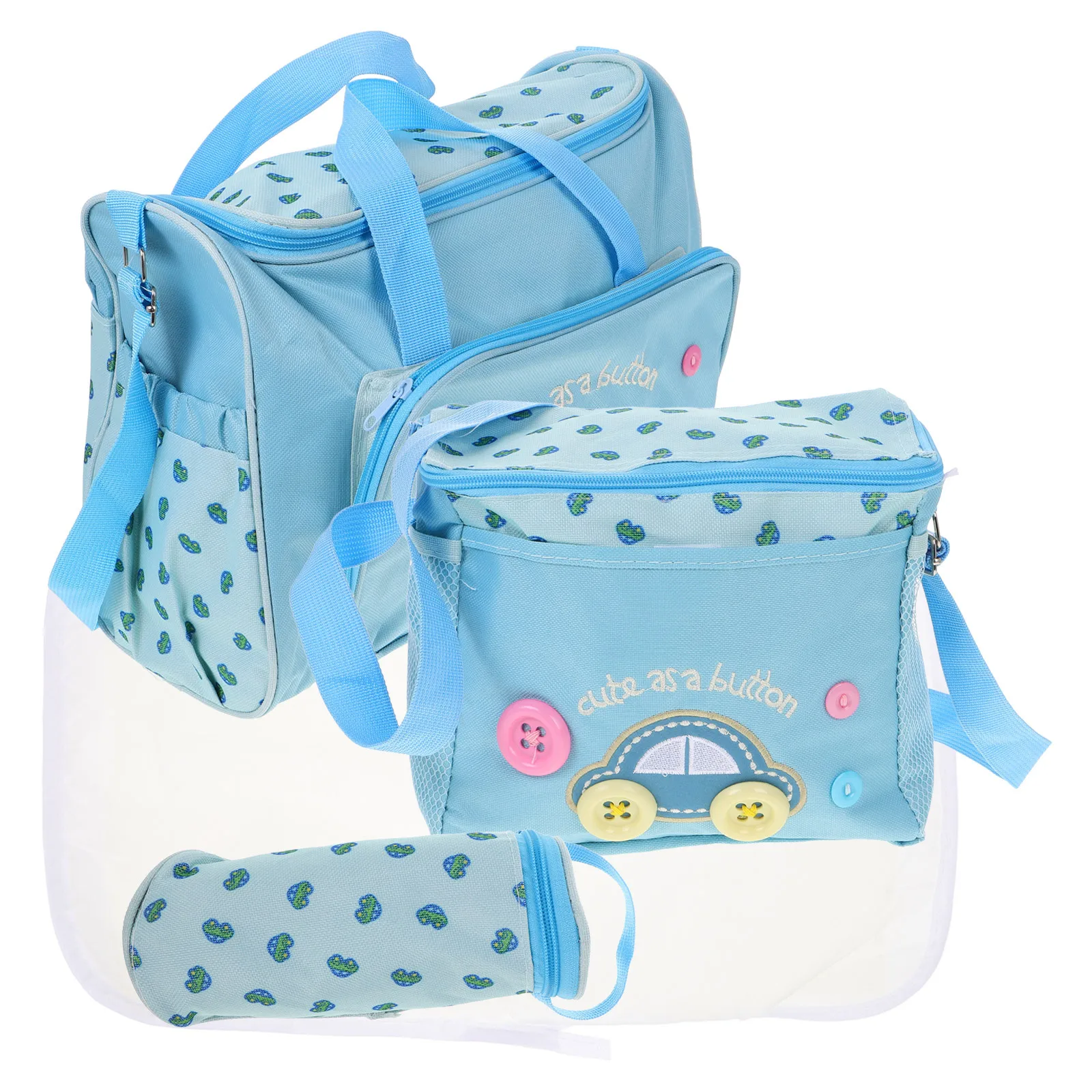 4-in-1 متعددة الوظائف حقيبة المومياء حفاضات الطفل حمل الأزرق الداكن سعة كبيرة نمط السيارة الحفاض تغيير الوسادة مجموعة السفر #6