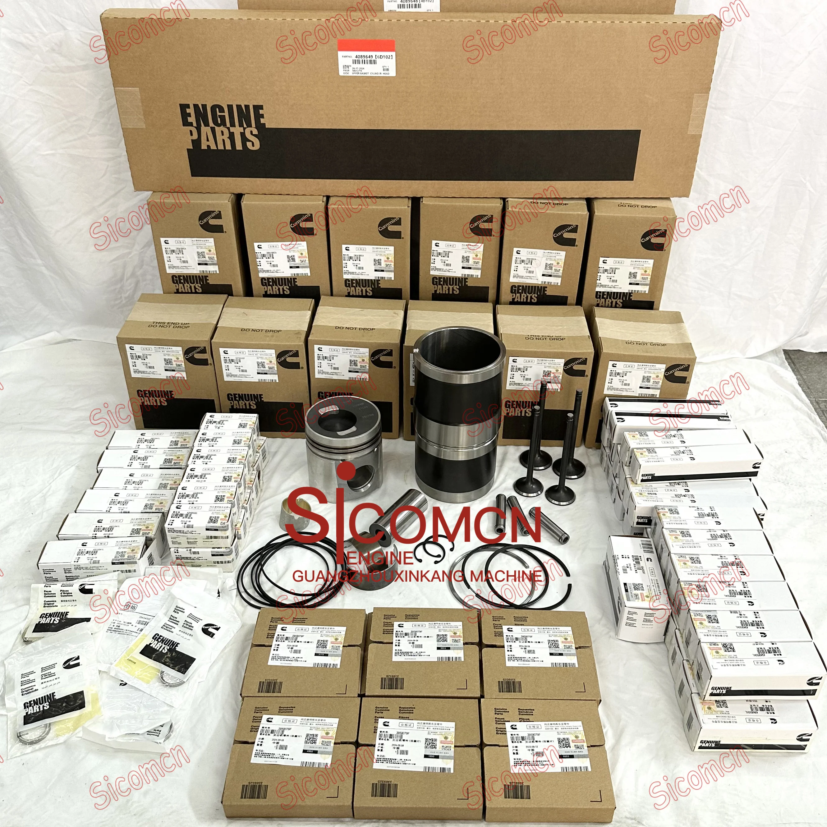 Diesel Engine Parts cummins 6ct 250 reconditioning kit 6D114 6CT8.3 for Komatsu PC300-7 PC360-7 Zoomlion 360 LiuGong 936E