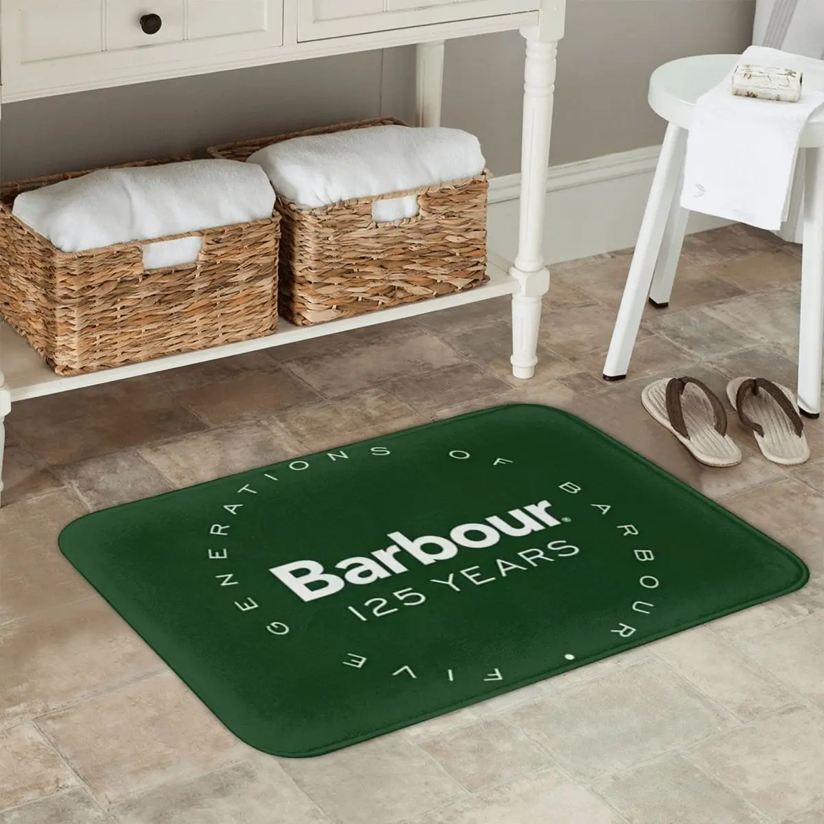 Barbour antiderrapante capacho tapete à prova de poeira para entrada de cozinha casa quarto footpad tapetes