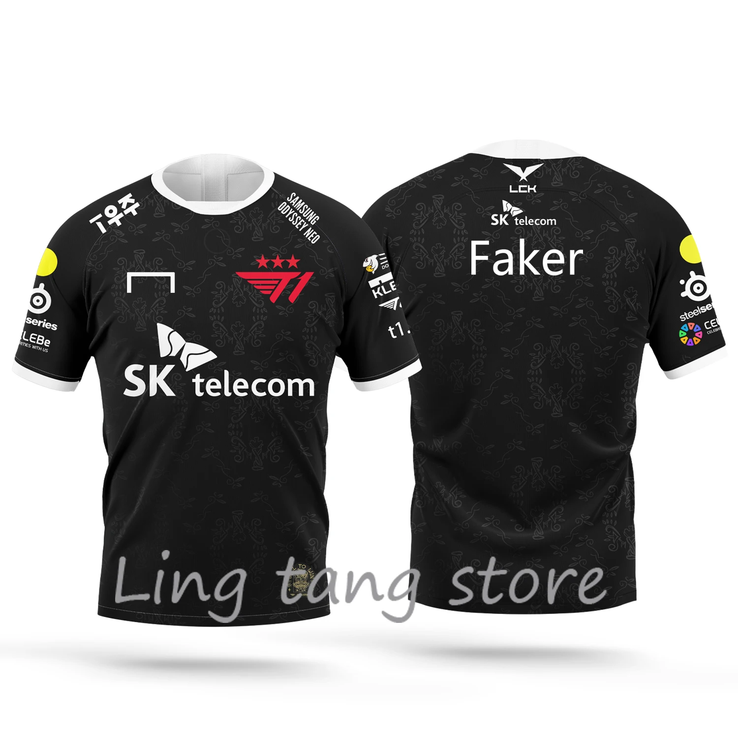 2024 New Esports Game Enthusiast Faker T1 Team League of Legends Competition Summer Men\'s and Women\'s T-shirts