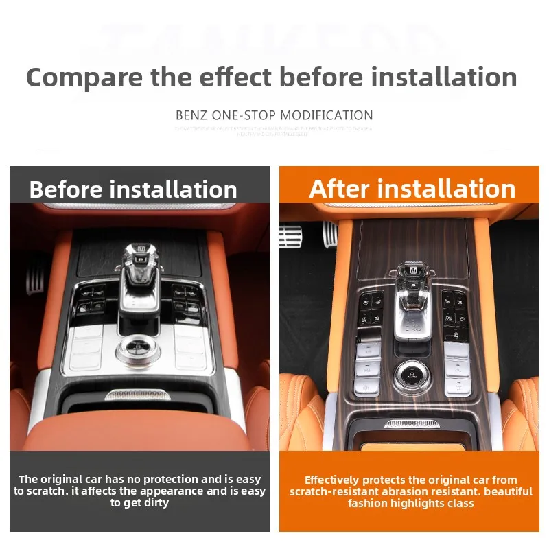 

Для консоли Tank 500 Hi4-THi4Z, крышка панели переключения передач, ABS, деревянное зерно, защитная наклейка от царапин, аксессуары для интерьера