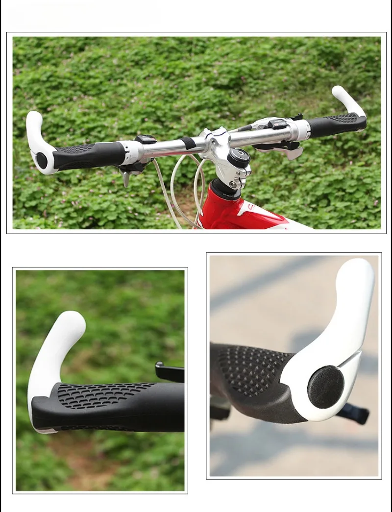 1 Satz bunte Aluminium legierung Material Mountainbike Fleisch ball verriegeln die Hülse mit Schraubstock Horn Griff Ärmel Fahrrad ausrüstung – Detail 13