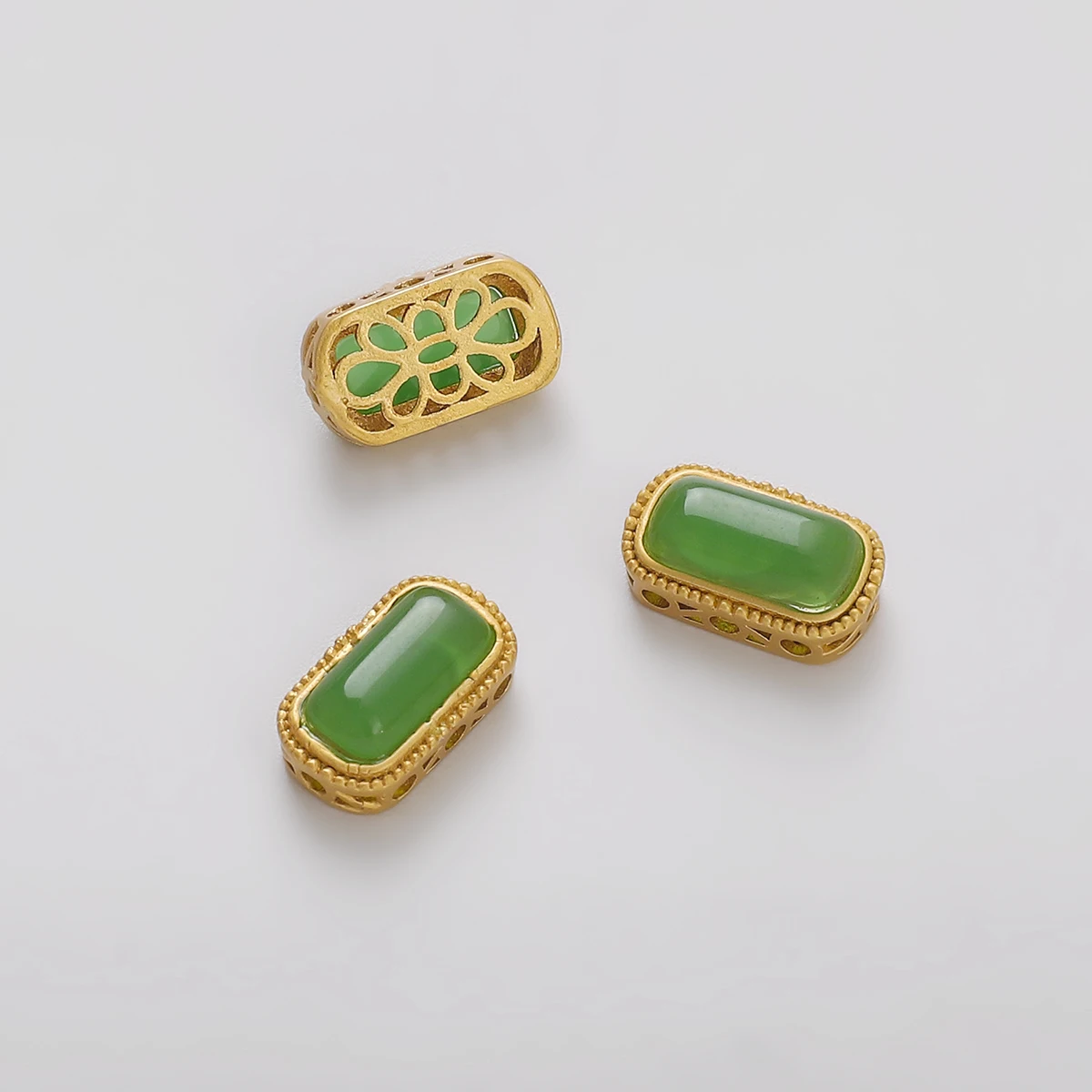 

1PCS Matte Gold Bead Brass round Vintage Nepalese Beads Bracelet Spacer for DIY Jewelry Making Accessories