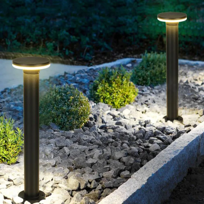 

Outdoor Waterproof IP65 12W LED Lawn Lamp AC85~265V Aluminum Pillar Street Garden Path Square Landscape Lawn Lights