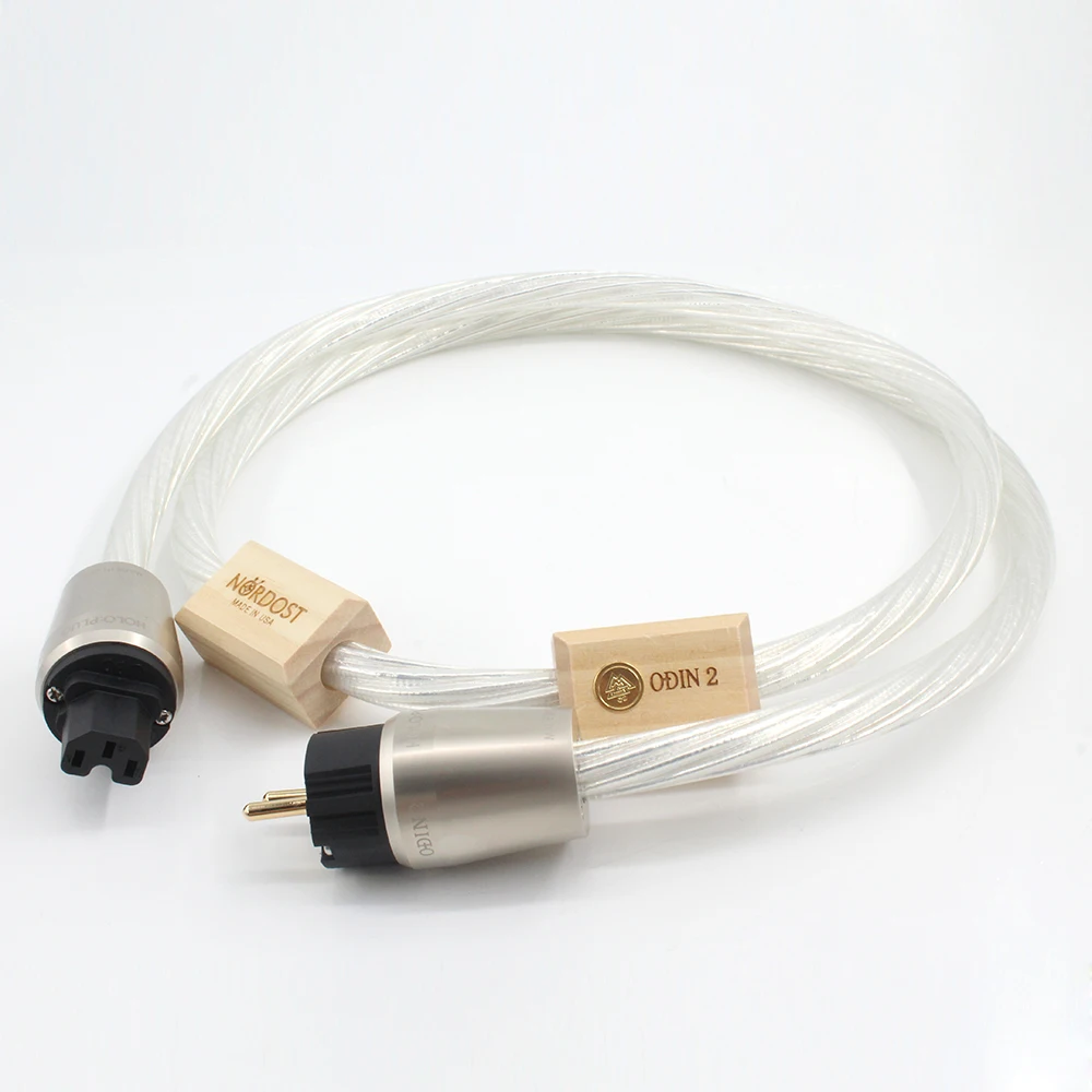 Imagem -03 - Cabo de Alimentação Áudio D538 Hifi Nordost Odin ac Cores Prateado 14awg eu us C15 C19 20a Plug