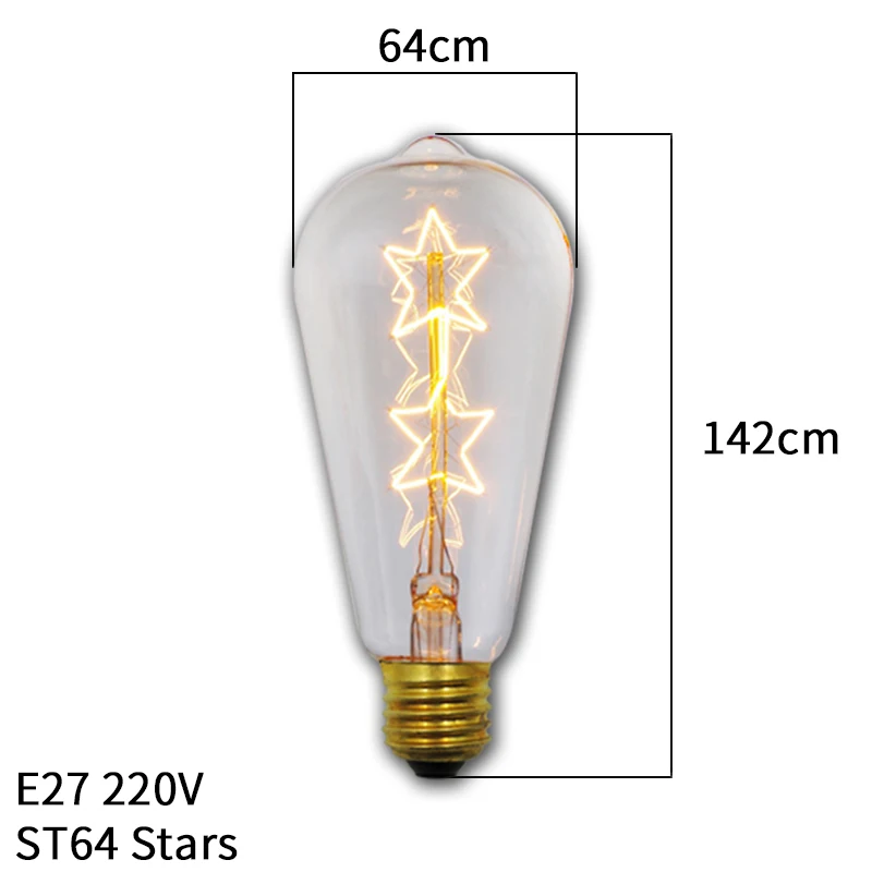 Dimmbare Retro Edison Glühbirne E27 40W 110V 220V Ampulle Retro Lampe Glühlampen Filament Vintage Dekorative Licht birne