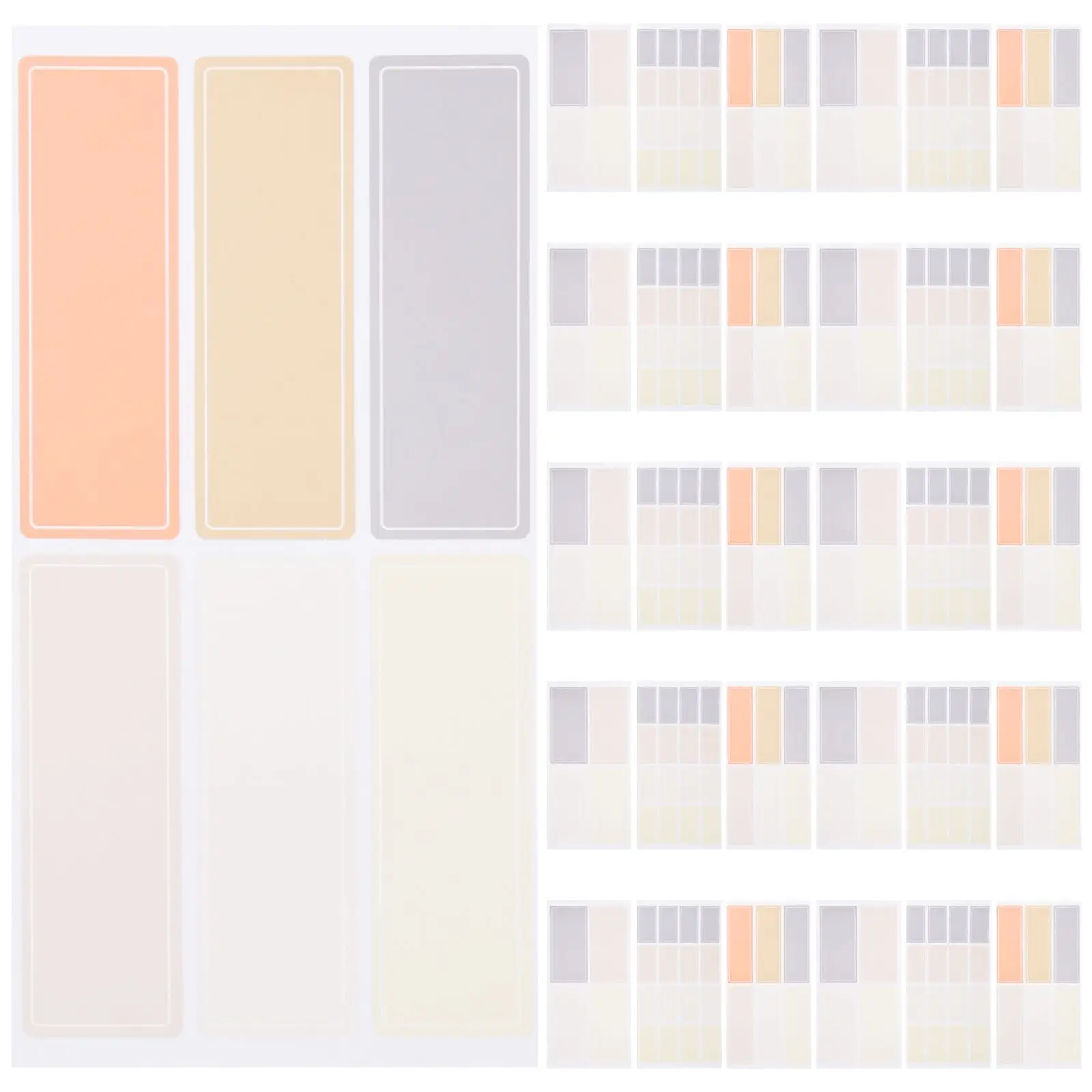 Waterproof Name Labels Sticker Paper Sheets Blank Tags Writable Date Labels for Bottles Kids Locker Name Stickers Easy Use