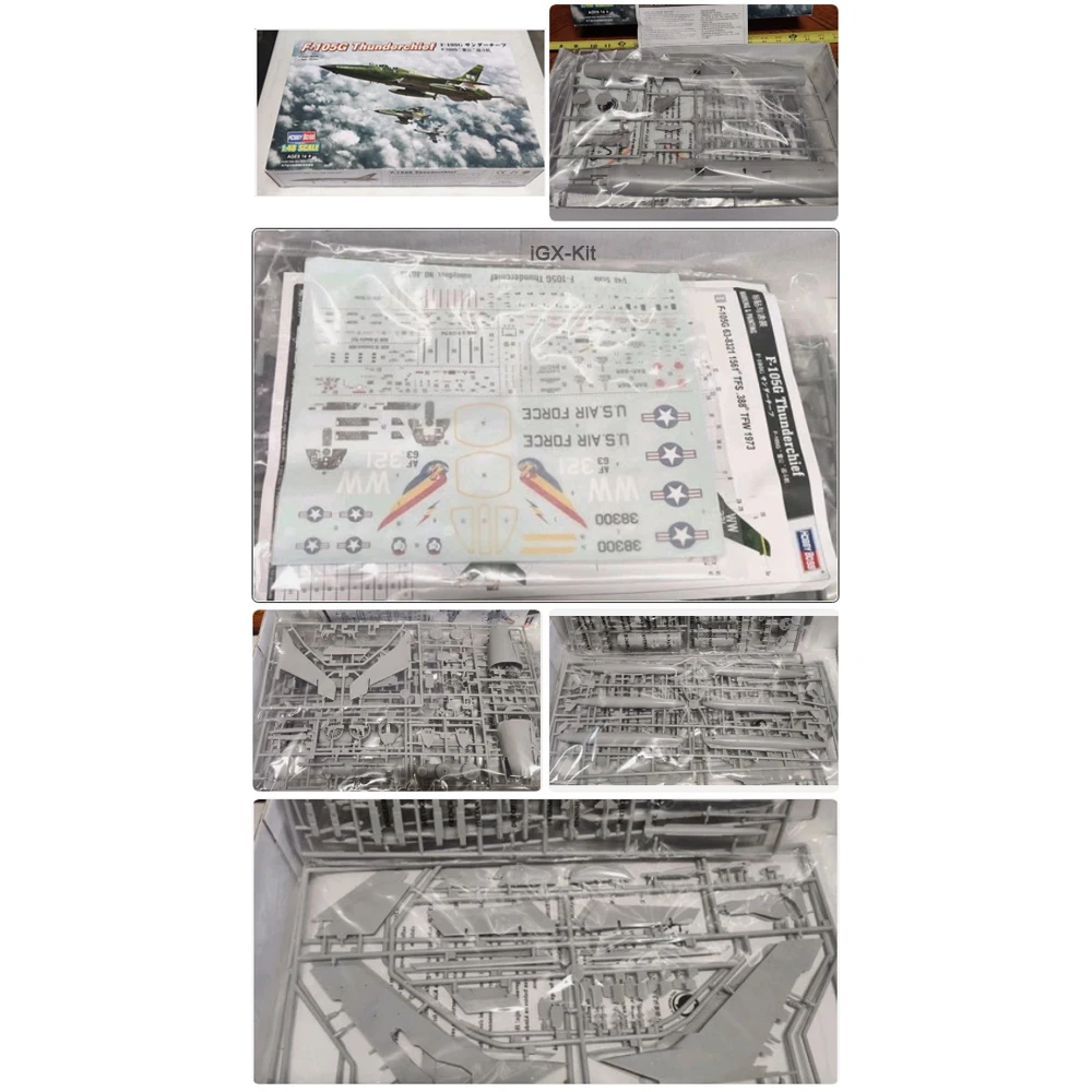 

HobbyBoss 80333 Масштабная модель 1/48 американского истребителя F-105G Thunderchief, пластиковый сборный конструктор, украшение для демонстрации