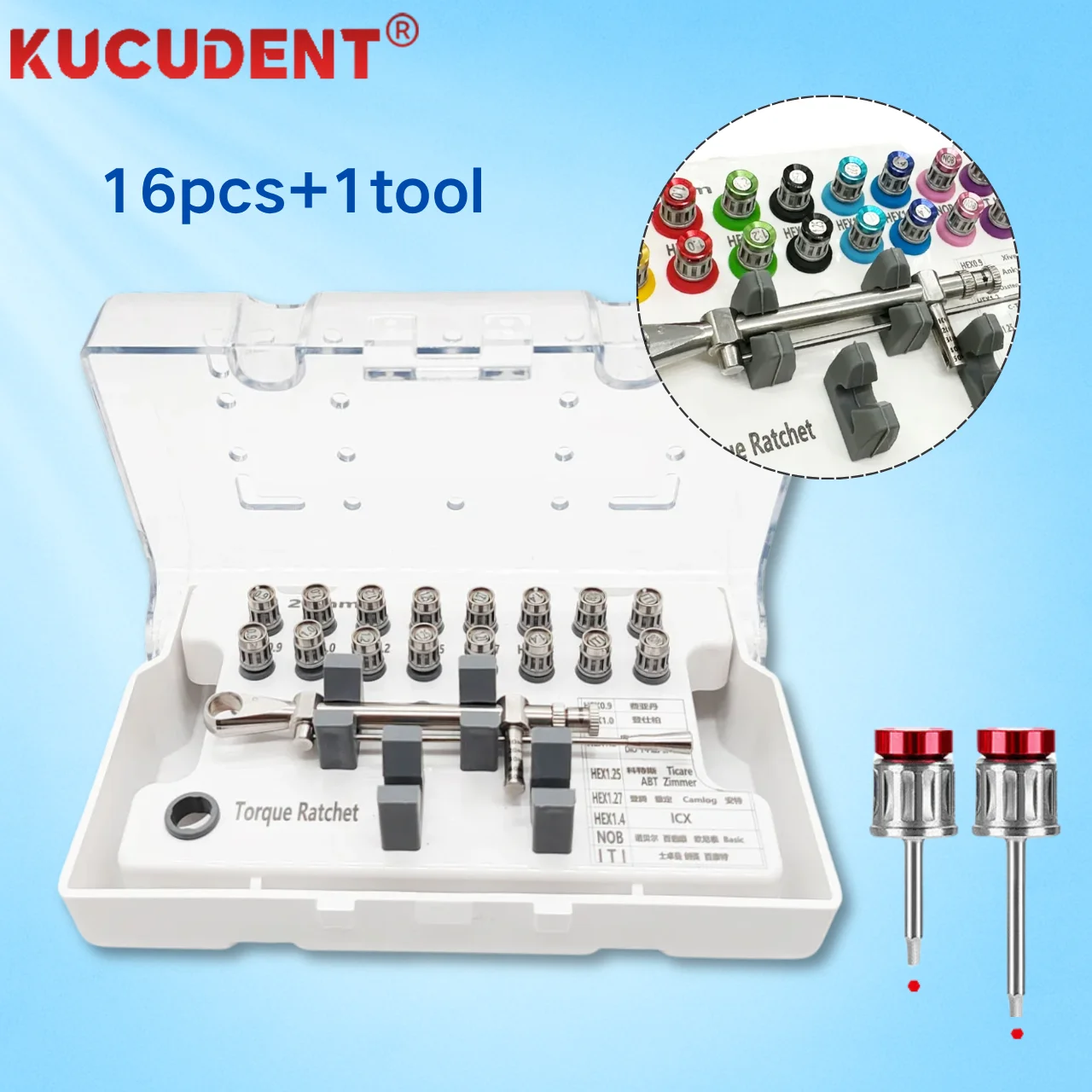 

Dental Implant Torque Wrench Kit Screwdriver Universal Prosthetic Kit Repair Ratchet Tools Screw Drivers Dentistry Restoration