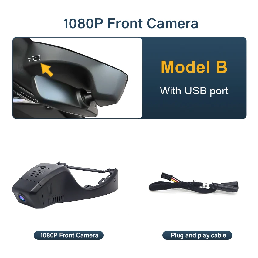 Plug and play 4K Dash Cam voor VW Volkswagen ID.4,Audi Q4 e-tron,Cupra Tavascan, WiFi Auto DVR Camera met Nachtzicht, OEM Stijl