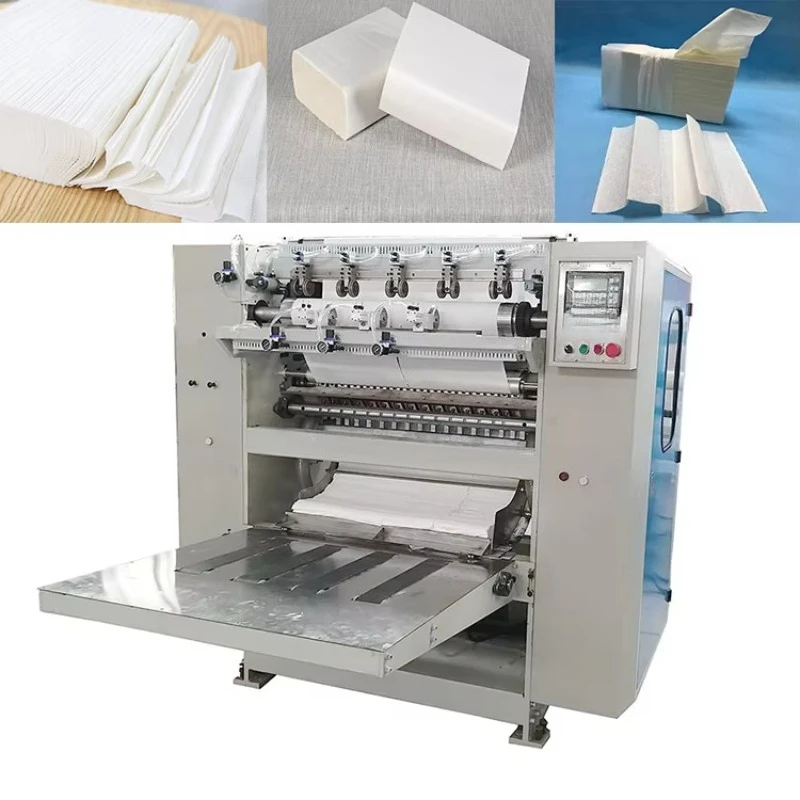 New Condition Small Scale Paper Tissue Printing Folding Full Automatic  Making Machine