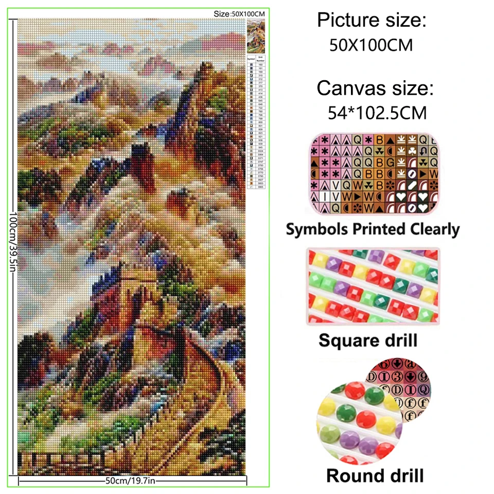 Pintura de diamante de la gran - Resin Art Wallpaper reseña y precio