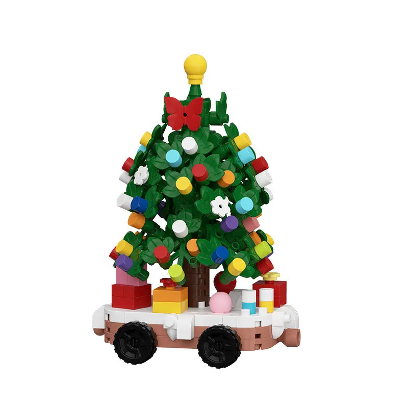 รถไฟคริสต์มาส ตัวต่อไมโครบล็อก ของเล่นสำหรับเด็ก ของขวัญวันเกิด ของขวัญคริสต์มาส บล็อกเพชรคริสต์มาส ของเล่นเด็ก DIY