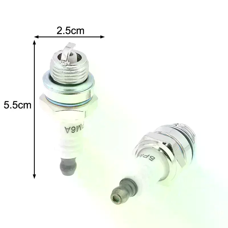 1PC Chainsaw Lawn Mower Spark Plug For Engine Motor Trimmer Spare Parts BM6A With Packaging