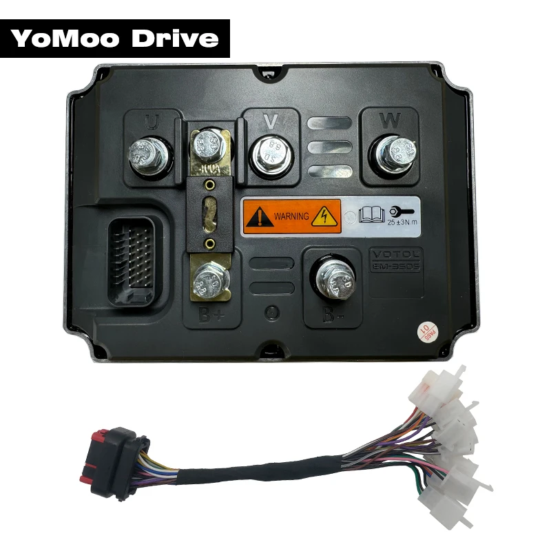 LANDE/VOTOL EM350S 72V Peak 1300A 10KW-12KW BLDC Sine Wave Controller For QS In-Wheel Mid-Drive Motor