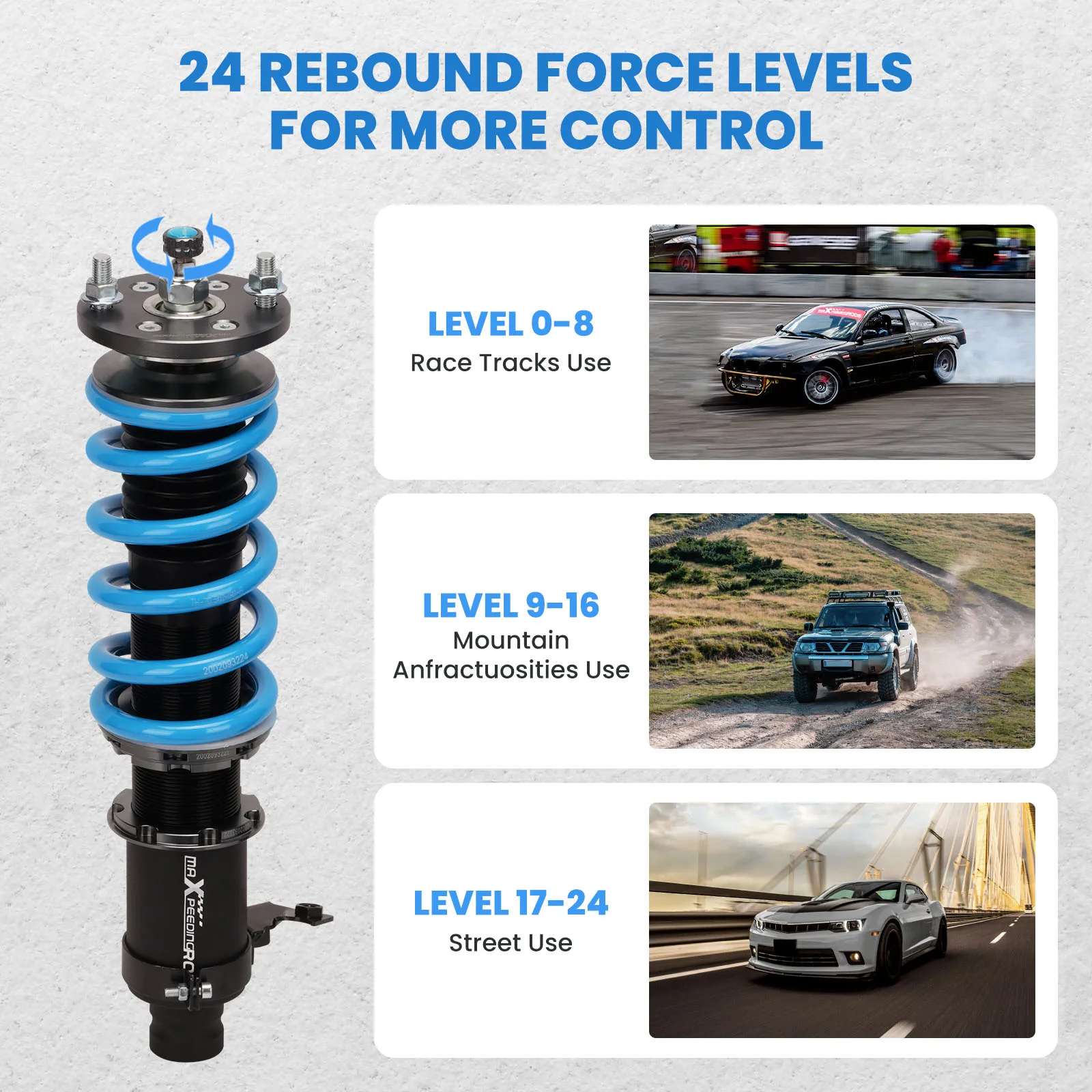 

High Quality Damping Adjustable Performance Shock Absorber Spring Suspension for Toyota Supra Lexus SC300 SC400