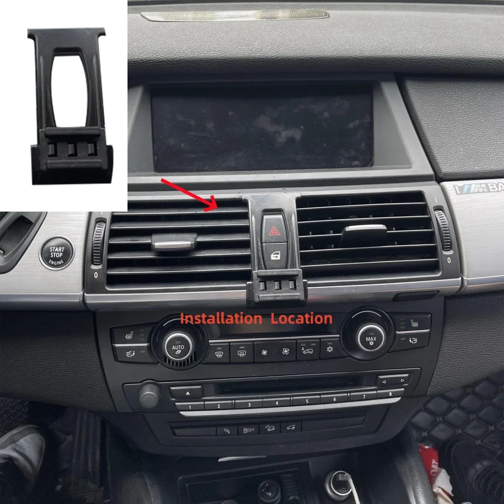 Magnetic Car Phone Holder For BMW X5 E70 2008-2013 Wireless Charging Special Fixed Bracket Base MagSafe Mount  Anti-Slip