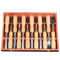 Wood Carving Set, Wood Working Tools, Chisel, Carving Chisels, Boxed Engraving Knife, 12pcs.
