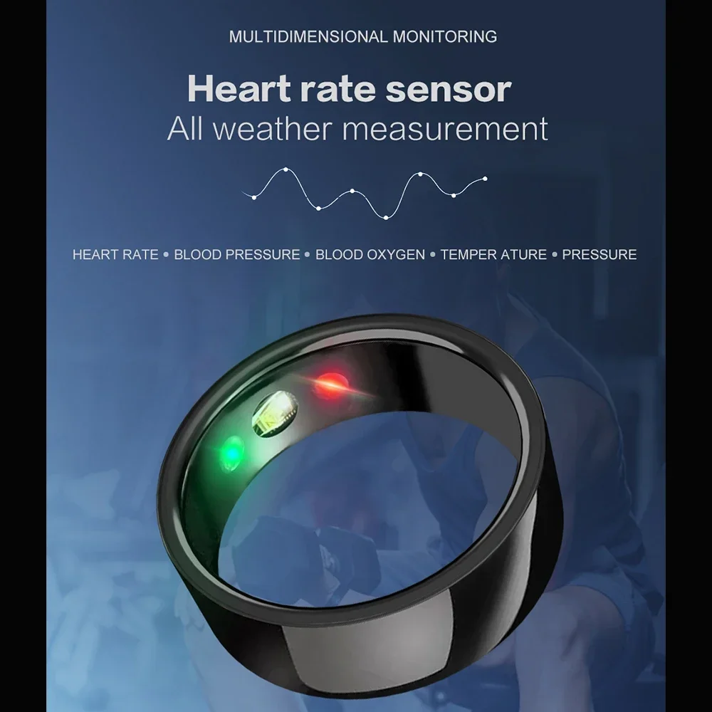 Nieuwe SR200 Smart Ring Hartslag Bloeddruk Bloed Zuurstof Temperatuur Slaap Calorieën Gezondheid Meertalige Fitness Tracker Ringen