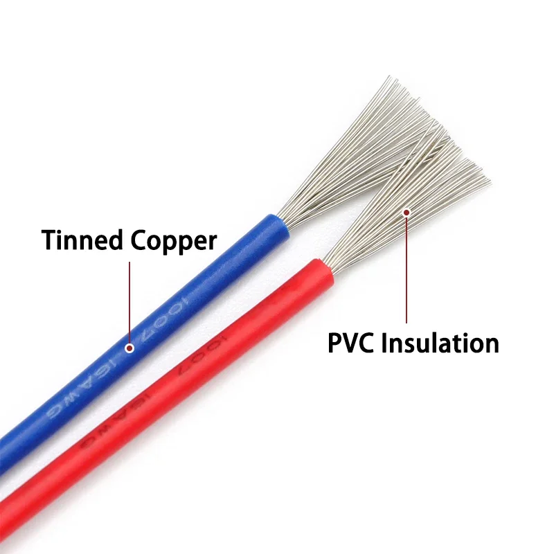 Boxed 1007 Electric Wire ( 5 Colors Mix Kit ) PVC Insulated Tinned Copper Cable 30/28/26/24/22/20/18/16 AWG Stranded PCB Wires