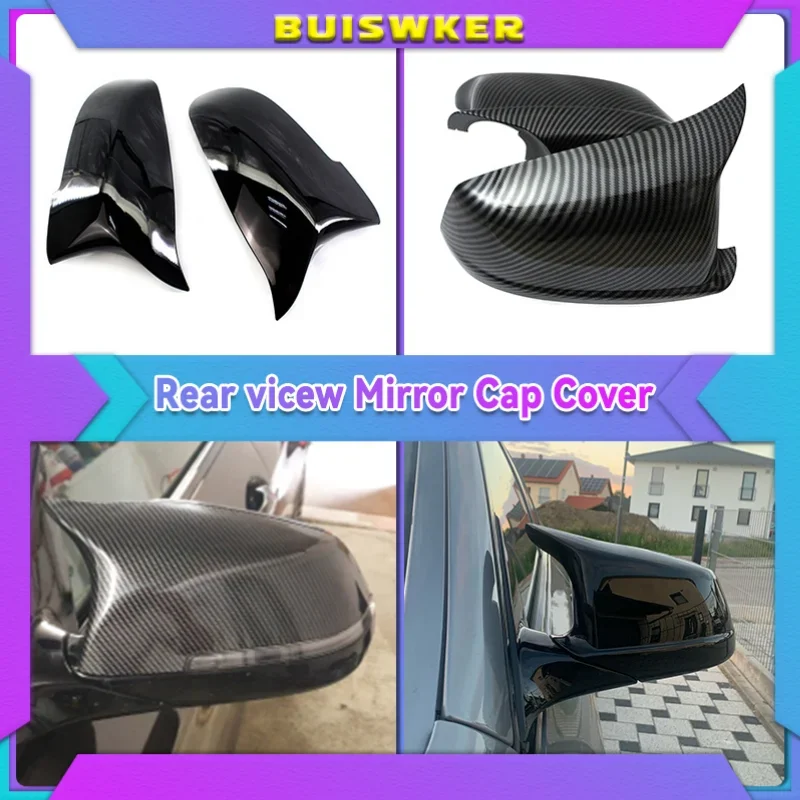 

2 шт., глянцевые черные Сменные крышки для зеркала заднего вида BMW 5 Series Sedan F10 F11 F18 2014-2017