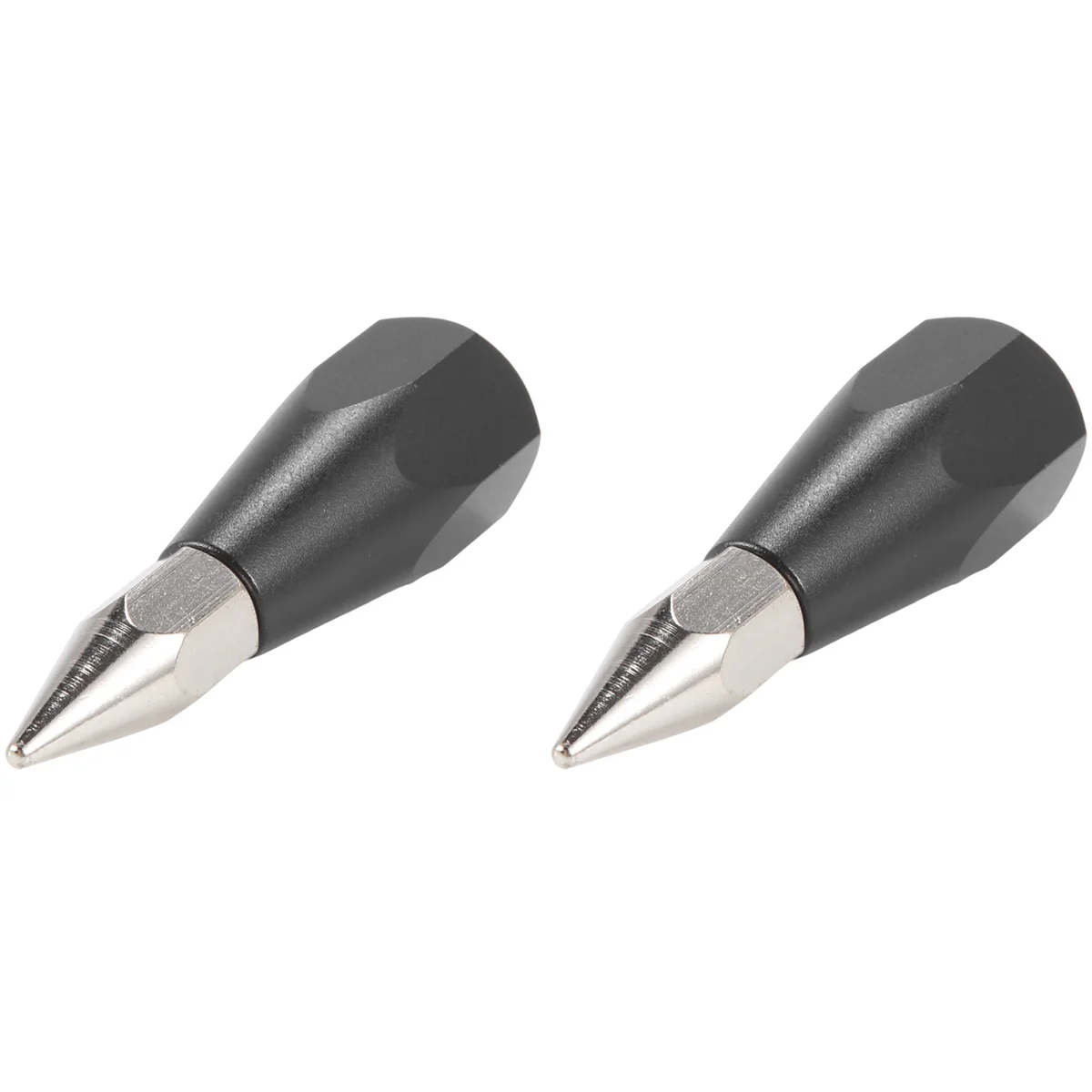 2X Survey Range Rod Prism Pole Point Tip with 5/8 Internal Thread GPS RTK Centering Surveying Carbon Tube Point