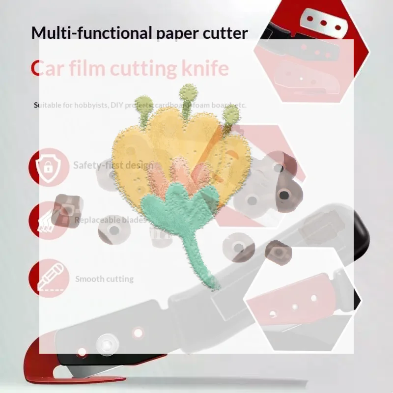 Vinyl Wrapping Paper Backing Slitter Knife Liner Cutter Blades Wallpaper Cutter for Car Wrapping Window Tint Film Cutting Tool