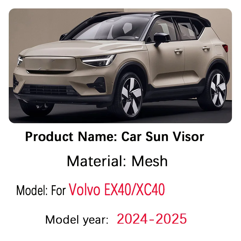 Car Mesh Shades For Volvo EX40 2024 2025 XC40 Recharge Auto  Accessories Window Sunshades Sunscreen Sun Visor Privacy Curtain