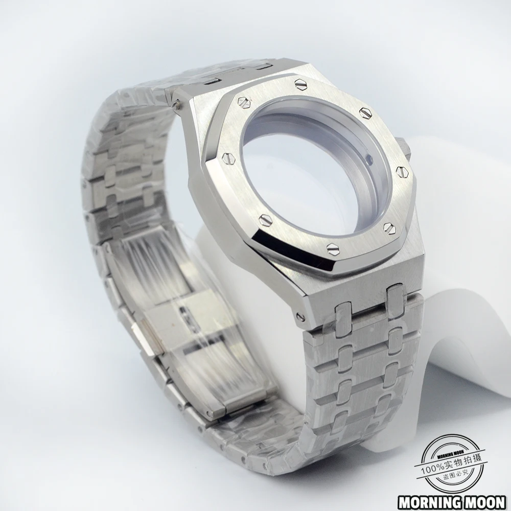 Caja de reloj AP modificada, caja de 39MM de diámetro, movimiento NH35/36/34/4R/6R, esfera de 28,5mm, posición de las 3 en punto, espejo de zafiro