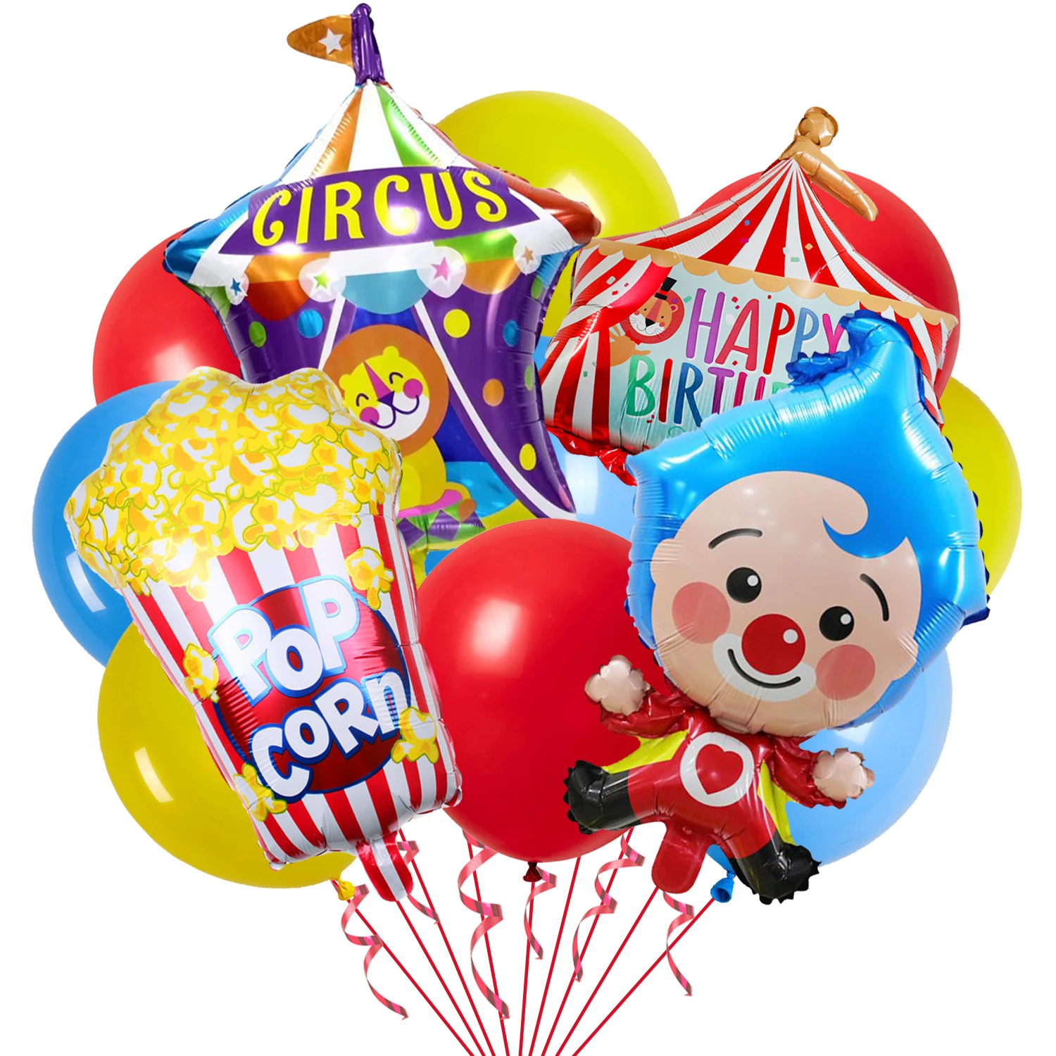 

Carnival Foil Balloons, Animal Balloons, Carnival Theme Party Decor, Balloon Bouquet for Carnival Circus